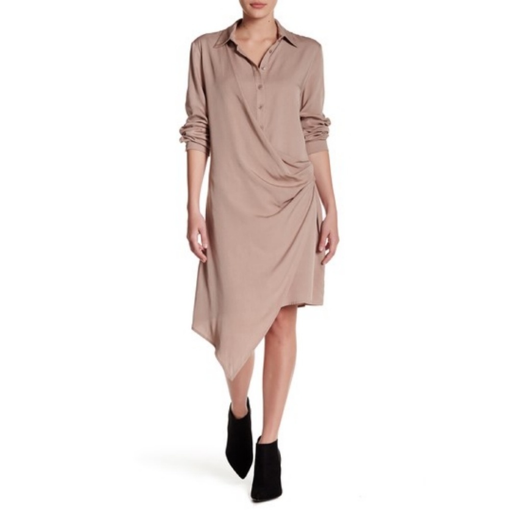 Do+be wrap asymmetric shirt dress - Picture 1 of 2